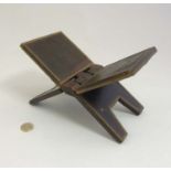 A old Islamic wooden q'ran / book stand 5 1/2" high CONDITION: Please Note - we do