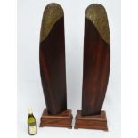 Militaria : A pair of early-mid 20c laminated hardwood Seaplane Propeller Blades ,