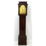 Brass dialled Longcase clock : ' James Wood ,