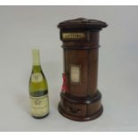 A 21stC Victorian style country house post box of cylindrical form 16" high CONDITION: