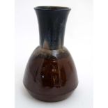 Arts and Crafts : a ceramic vase with high fired glaze, in the manner of works designed by Dr.