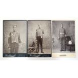 Militaria : A pair of Victorian Photographic Cards depicting a young Lance Corporal of the Royal