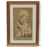 Mary Ann Fanny Sterling (1815-1895), Musical hall / theatre signed sepia photograph , 1889,