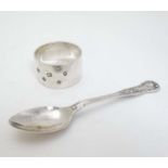 A silver kings pattern teaspoon hallmarked Sheffield 1977 with Silver Jubilee Mark,