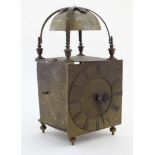 Large Lantern / Tavern Clock : an 18thC striking Tavern Clock in the form of a 30 hr ,