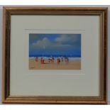 HART XX, Acrylic on board, Beach scene, Signed lower left .