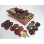 Toy: A large collection of vintage Meccano , to include red flanged plates, red braced girders,