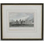 Militaria : A polychrome Engraving depicting the ' New Military Academy ,