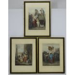 3 ' Cries of London ' Hand coloured etching and engravings: Plate 2 Schiavonetti after Francis