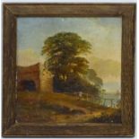 Attributed to Henry John Boddington XIX-XX, Oil on board, ' Near Newton ' ,