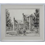 K Y Duffus, Pen and ink, The Bede house , Old Aberdeen, Signed lower left ,