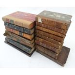Books: A collection of sixteen 18th and 19th C French hard cover books to include: Dictionnaire de