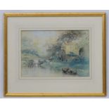Fred Fitch early- mid XX, Watercolour, A Yorkshire Water Mill, Signed lower left.
