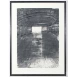 Diane Lambert (XX), Charcoal mixed media, ' The Empty Hanger ' Signed lower right and titled verso,