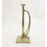 Decorative Metalware : An Art Nouveau cast brass chamber stick.