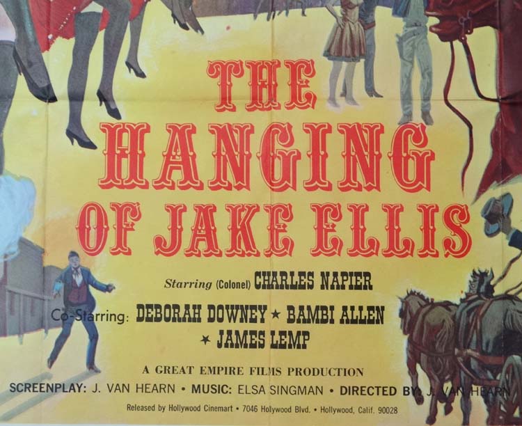 Poster: A poster advertising film 'The Hanging of Jake Ellis' directed by J. - Image 3 of 5