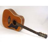 Musical Instruments : A vintage ' Ranger 6 ' Acoustic Guitar by Eko , Italy .