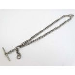 A silver plate Albert watch chain ,