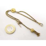 9ct gold Pocketwatch chain : an ornate pocketwatch chain ,