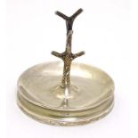 A silver ring tree hallmarked Chester 1913 3 1/4" high CONDITION: Please Note - we