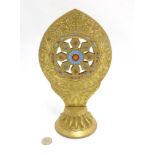 An Oriental Monstrance with the Wheel of Law / Wheel of Dharmachakra,