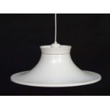 Vintage Retro: A Danish designed Pendant light / Lamp with white livery,