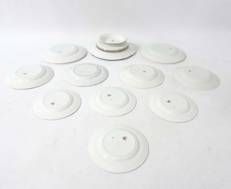 An early 20thC Copeland Spode transfer print part dinner-service including a semi domed shaped - Image 7 of 8