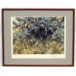Gun Dogs: After Mick Cawston (1959-2006), Signed limited edition coloured print, 57/850,