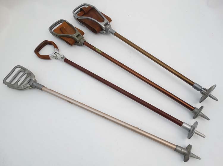 Shooting sticks: a collection of four shooting sticks, - Image 7 of 8