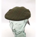 A Laksen ' Bruar ' Tweed Sixpence Flat Cap, Size 57'',