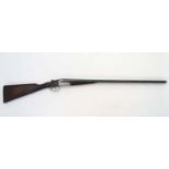 Shotgun: A J W Tolley 16 bore side by side boxlock ejector shotgun,