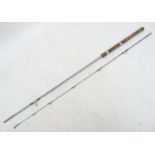 Fishing: A Hardy Glaskona 2 piece spinning rod, 8ft,