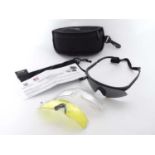 Shooting: A pair of Revision 'Sawfly' (military eyewear system) protective shooting glasses,