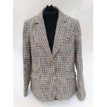 A Joules Aster tweed blazer in Pickchk colour, size 18,