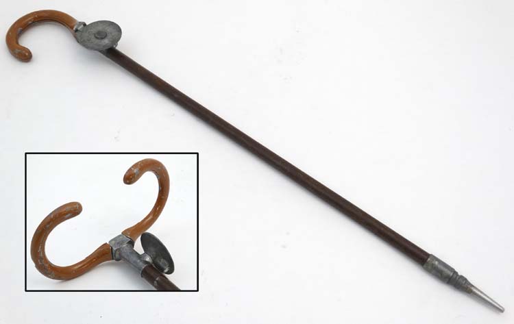 Shooting : a 'Howell of London ' folding walking stick shooting stick entitled ' The “Club “ Seat '