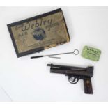 Air Pistol : A boxed .177 pistol by Webley & Scott , Birmingham .