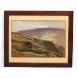 Cyril Ward (1863-1935), Watercolour, Grouse shooting from a butt, Signed lower left,