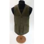 A Laksen Bruar shooting tweed vest / waistcoat, size M,