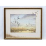 Wildfowling: Simon T Trinder (XX-XXI), Watercolour with border mount illustrations,