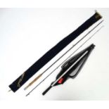 Fly fishing : A Richard Walker and The House of Hardy ( signed) 2 sectional single hand fly rod,