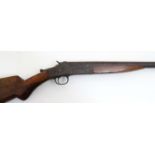 Shotgun : A Harrington & Richardson 12 Bore single barrel (ejector) Toplever Hammergun Serial