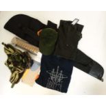 A quantity of Sporting items, comprising a Beretta cartridge belt, a Beretta recoil reducer,