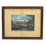 18thC Hunting, J Burford after J Seymour 1766, Hand coloured engraving,