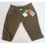 A pair of Jack Orton men's price point tweed breeks in light olive, size 44,
