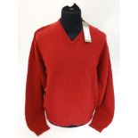 A Laksen Astor knit jumper in red garnet colour, size XXL,