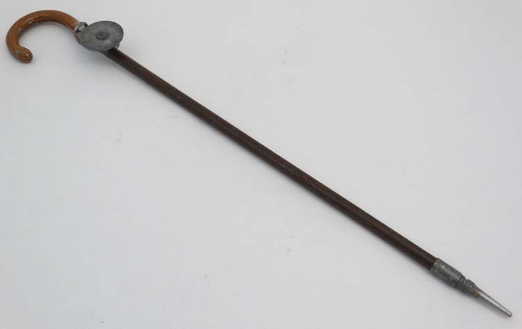 Shooting : a 'Howell of London ' folding walking stick shooting stick entitled ' The “Club “ Seat ' - Image 7 of 7