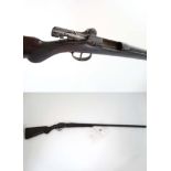 Deactivated Shotgun : A 12 bore Bolt Action gun , of French / Belgian origin ,