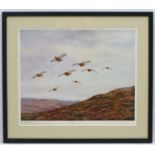 Shooting: Geoffrey Campbell Black (XX), Signed coloured print, Gamebirds,