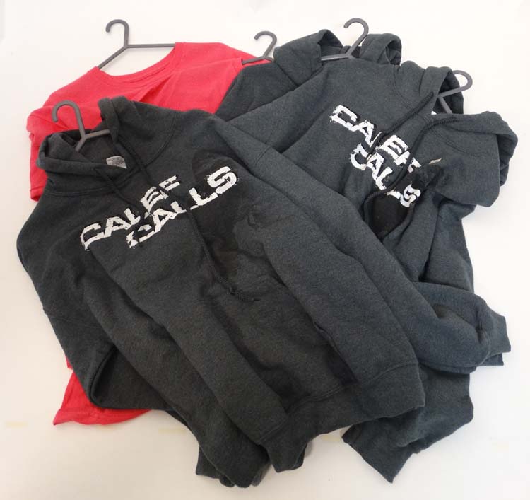 Three Grey Calef Calls Duck shooting Hoodies (size M) together with two Fuchsia Duck Commander - Image 2 of 6
