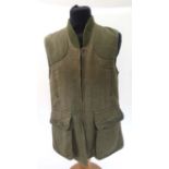 A Forestland 'Country Collections' green tweed waistcoat / vest,